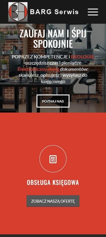 Portfolio bargserwis screen 3