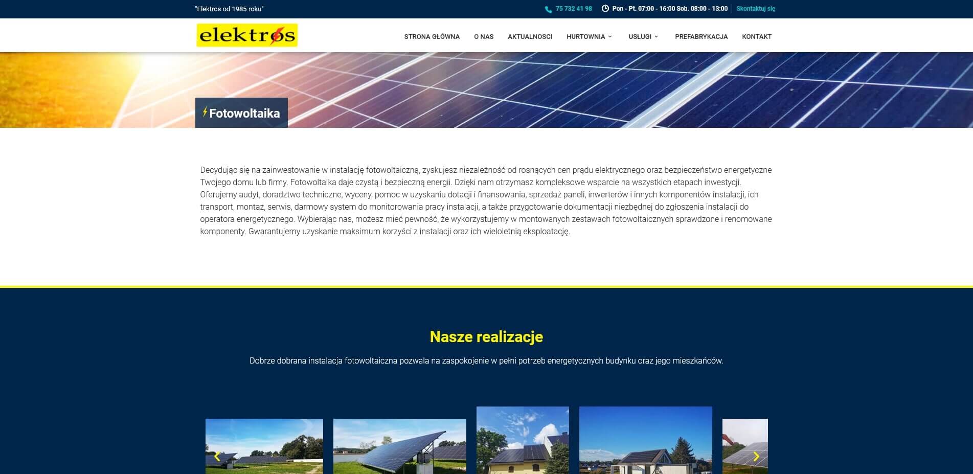 Portfolio elektros screen 2