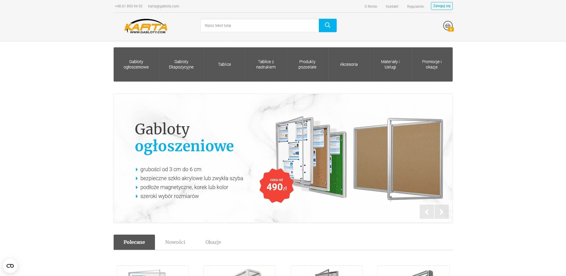 Portfolio gabloty screen 1