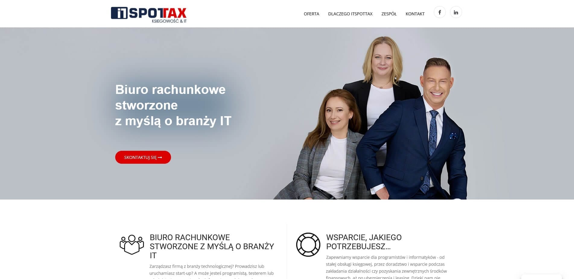 Portfolio itspottax screen 1