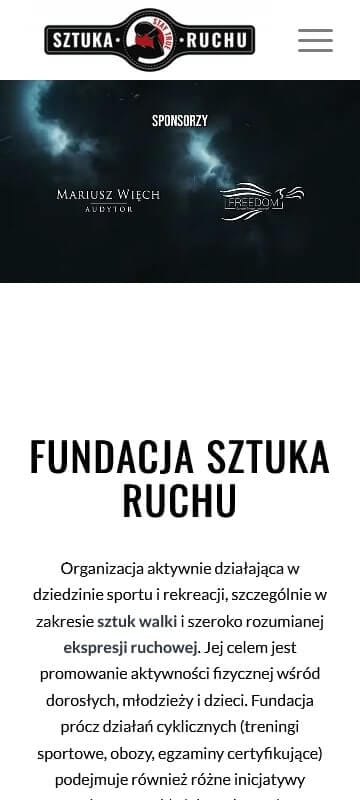 Portfolio sztukaruchu screen 1