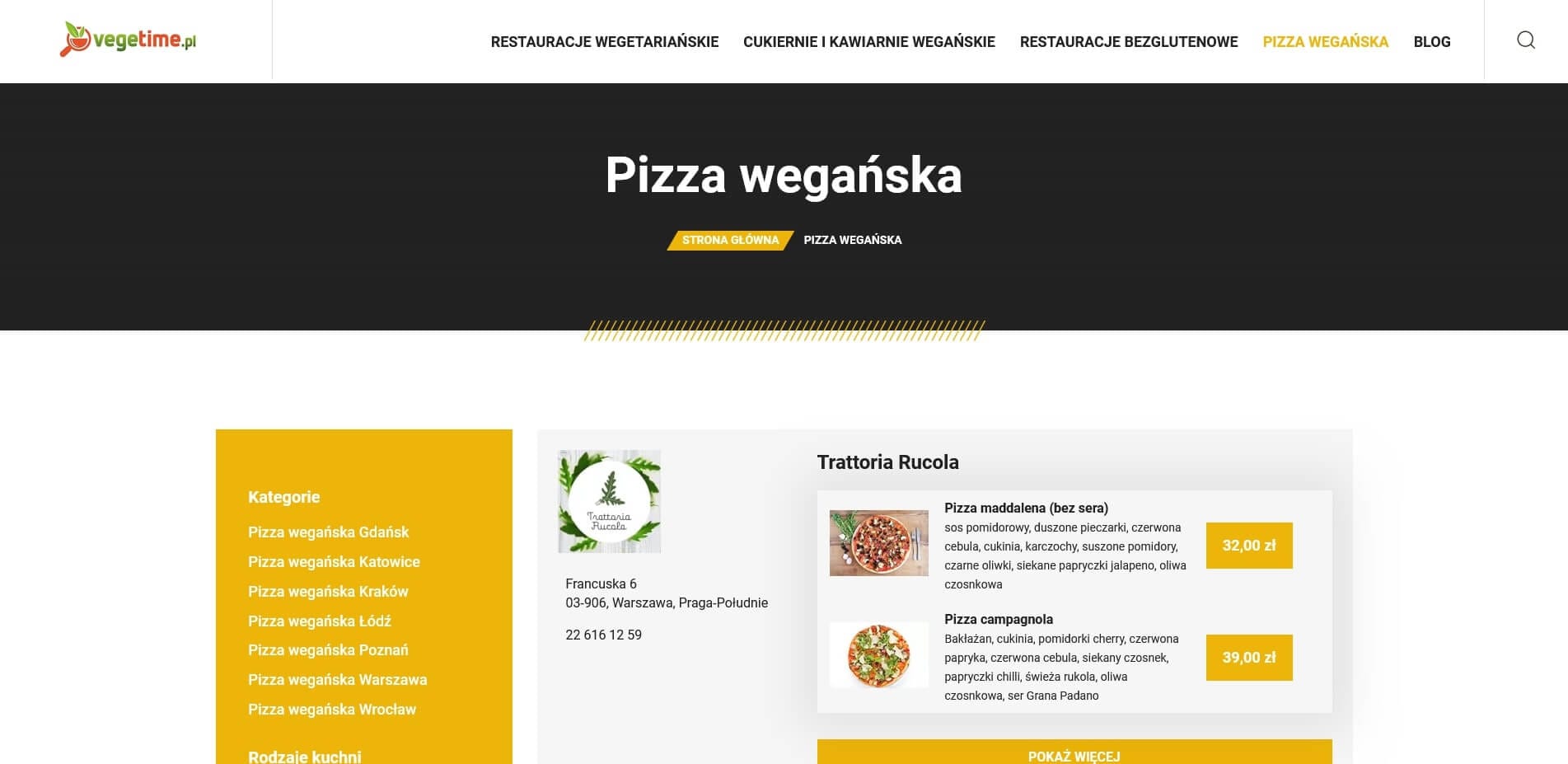 Portfolio vegetime screen 4