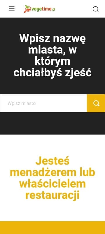 Portfolio vegetime screen 1