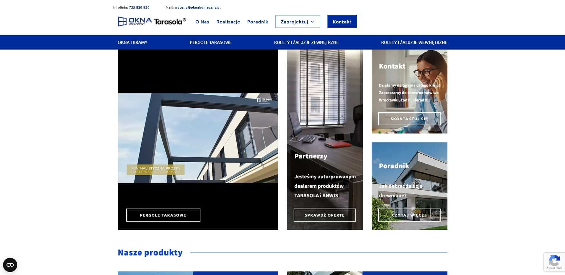 Portfolio oknakonieczny screen 1